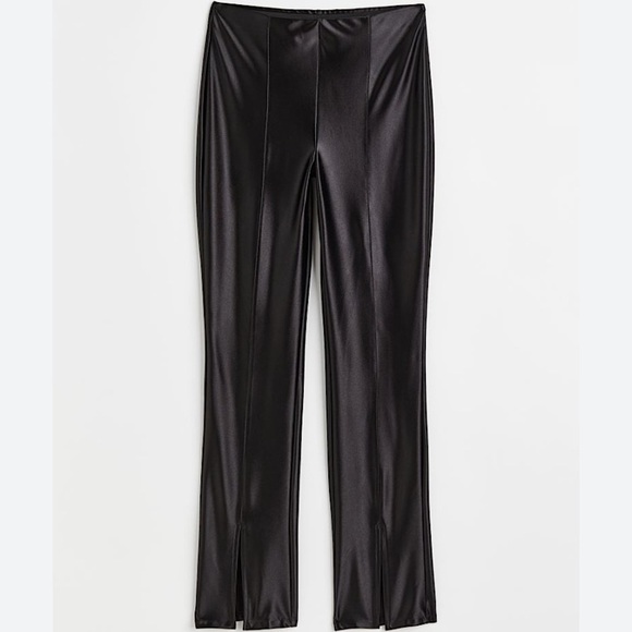 H&M BLACK FLARE LEG PANTS - Picture 1 of 10